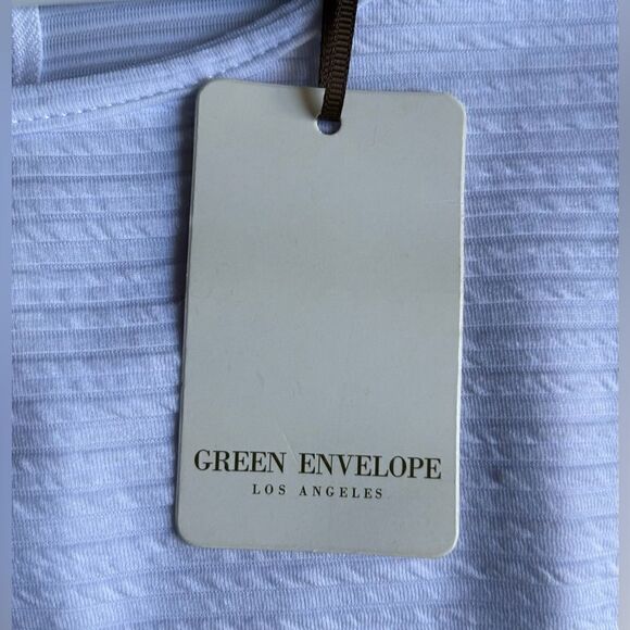NWT … GREEN ENVELOPE LOS ANGELES “Size:L” Top - Picture 4 of 4
